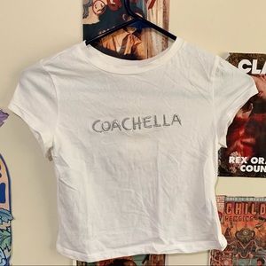 white coachella crop top